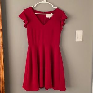 Red Charles Henry dress